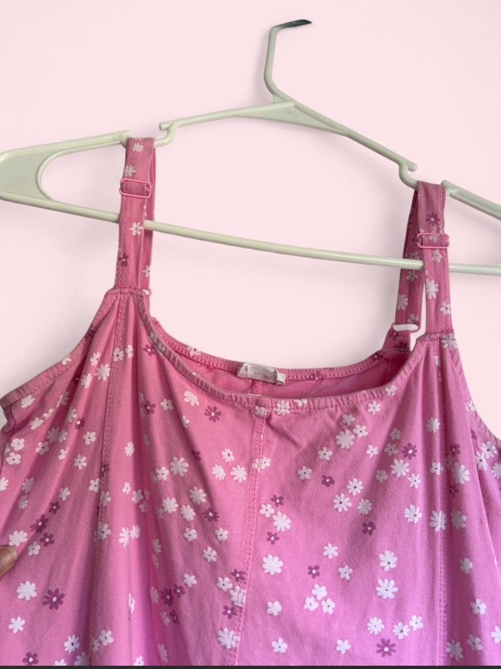 Cotton On Pink Floral Slip Dress with White Daisies - Picture 3 of 5